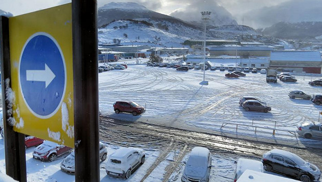 Ushuaia - Temporal de nieve (Twitter)