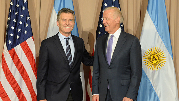 Mauricio Macri y Joe Biden (Prensa)