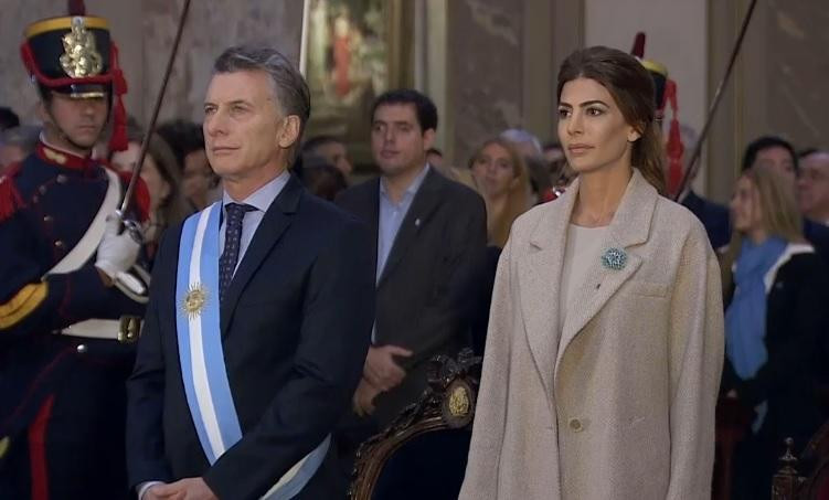 Mauricio Macri y Juliana Awada en el Tedeum