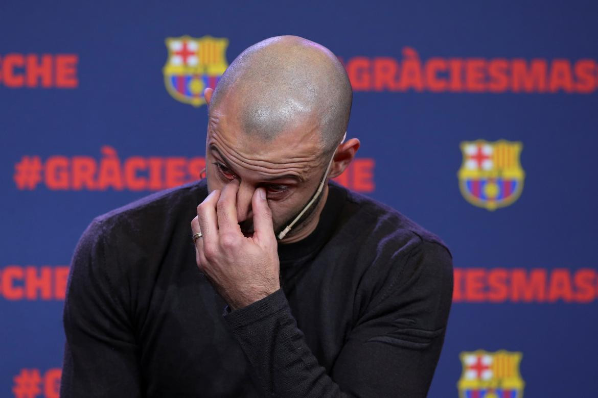 Despedida de Mascherano del Barcelona (Reuters)