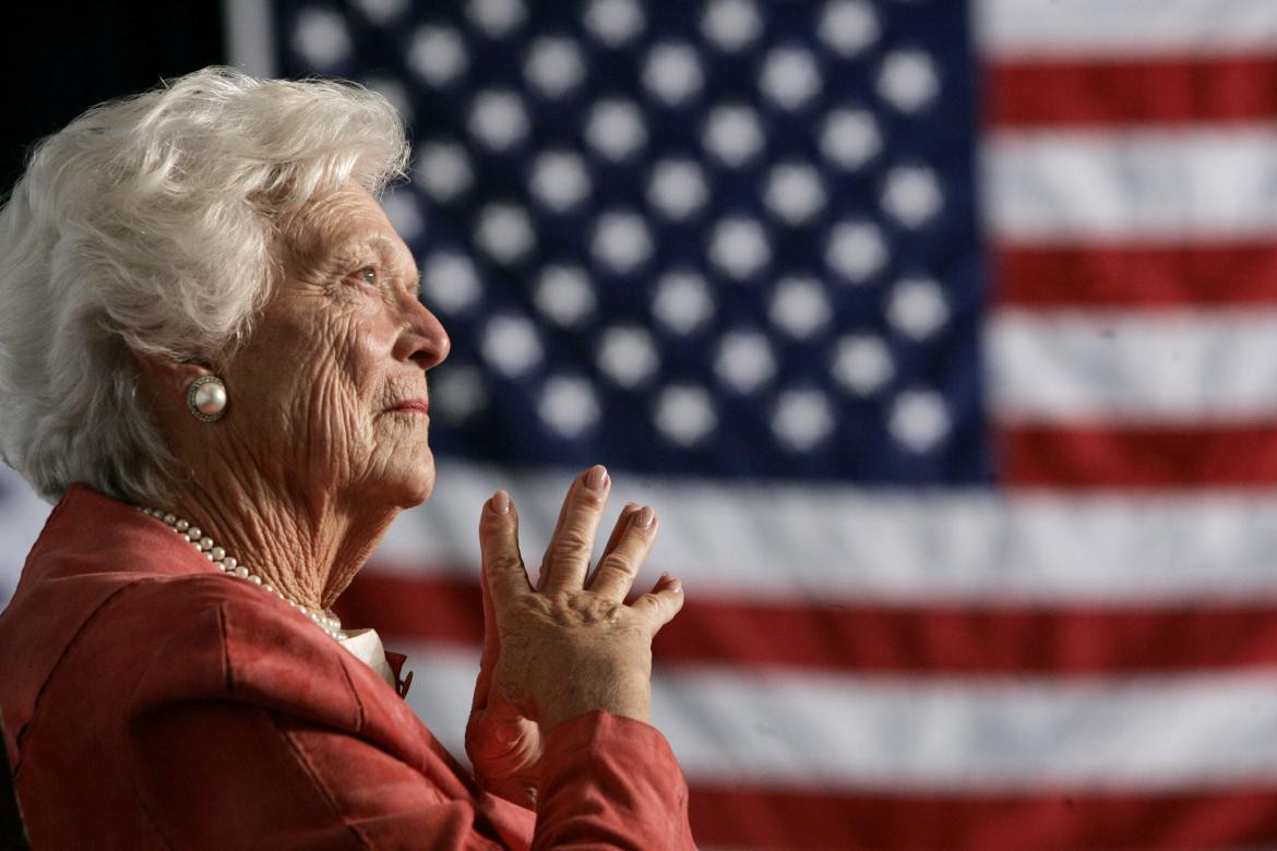 Barbara Bush, ex primera dama de Estados Unidos, Reuters