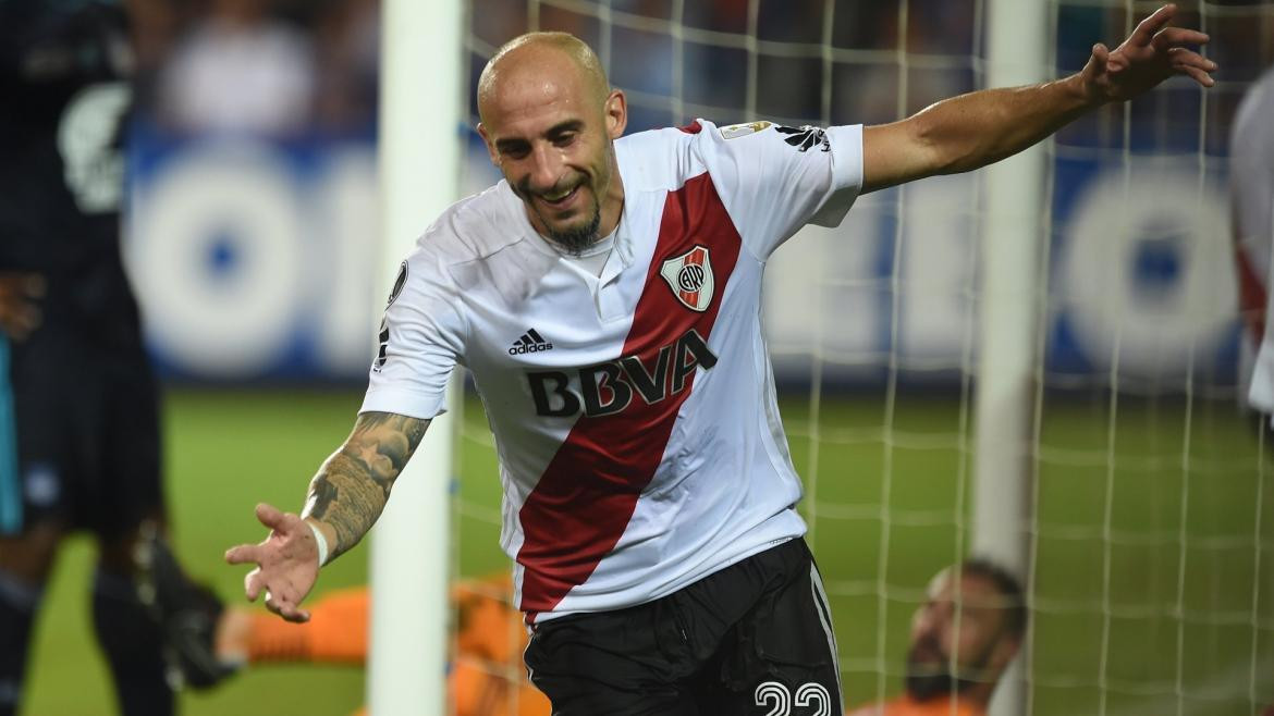 Emelec vs. River Plate, Copa Libertadores, Javier Pinola (22), @CARiverPlate