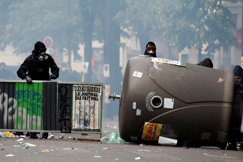 Día del Trabajador - Incidentes y represión en París (Reuters)