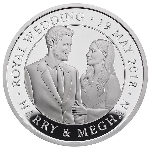 Moneda conmemorativa - Boda Real - Meghan Markle - Príncipe Harry