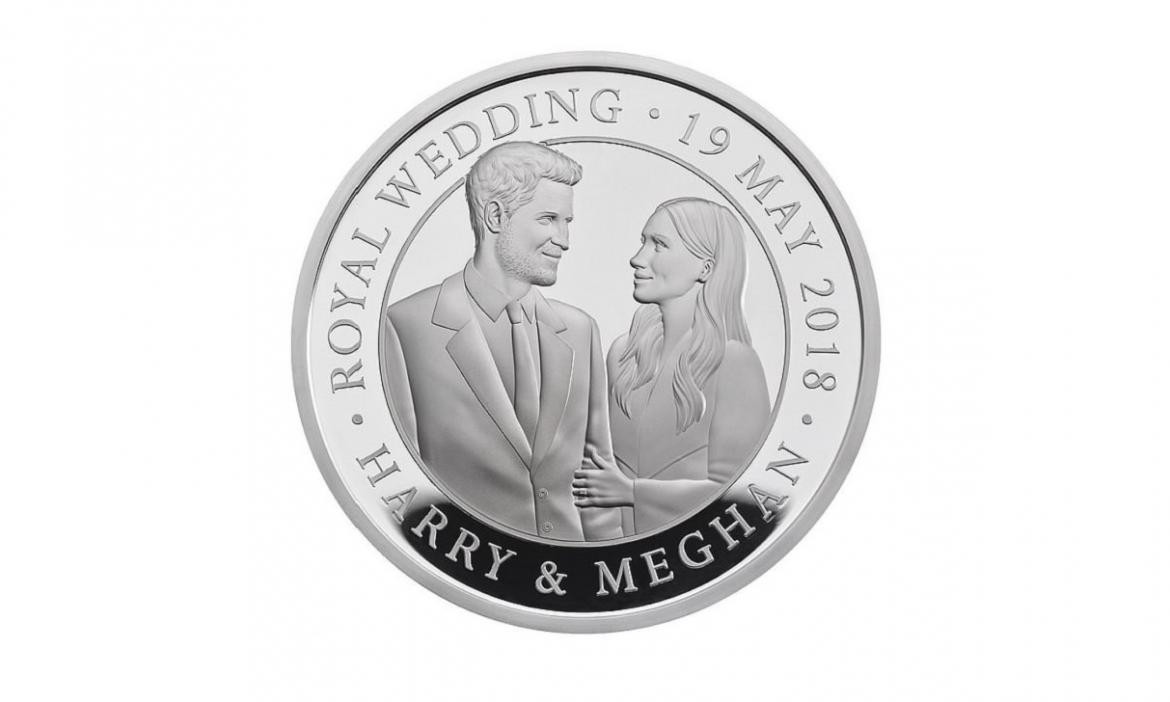 Moneda conmemorativa - Boda Real - Meghan Markle - Príncipe Harry