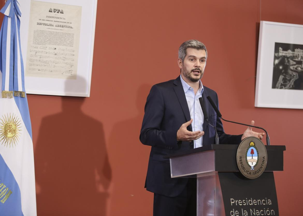 Marcos Peña, conferencia de prensa, economía argentina, agencia NA