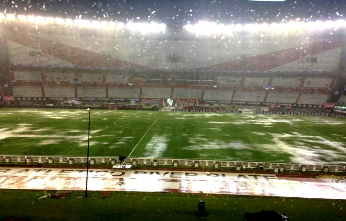 Estadio de River inundado 