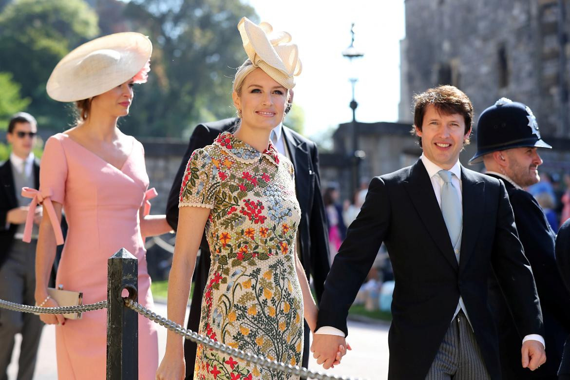 James Blunt y Sofia Wellesley - Boda Real entre Harry y Meghan (Reuters)