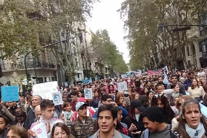 Marcha antiaborto - Plaza de Mayo