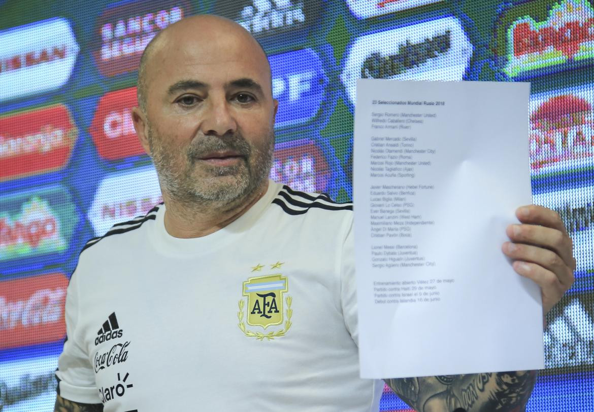 Sampaoli lista de los 23 convocados para la Selección Mundial Rusia 2018 (NA)