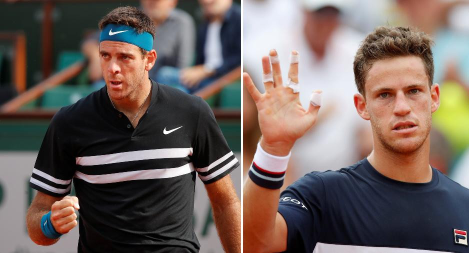 Del Potro y Schwartzman - Roland Garros