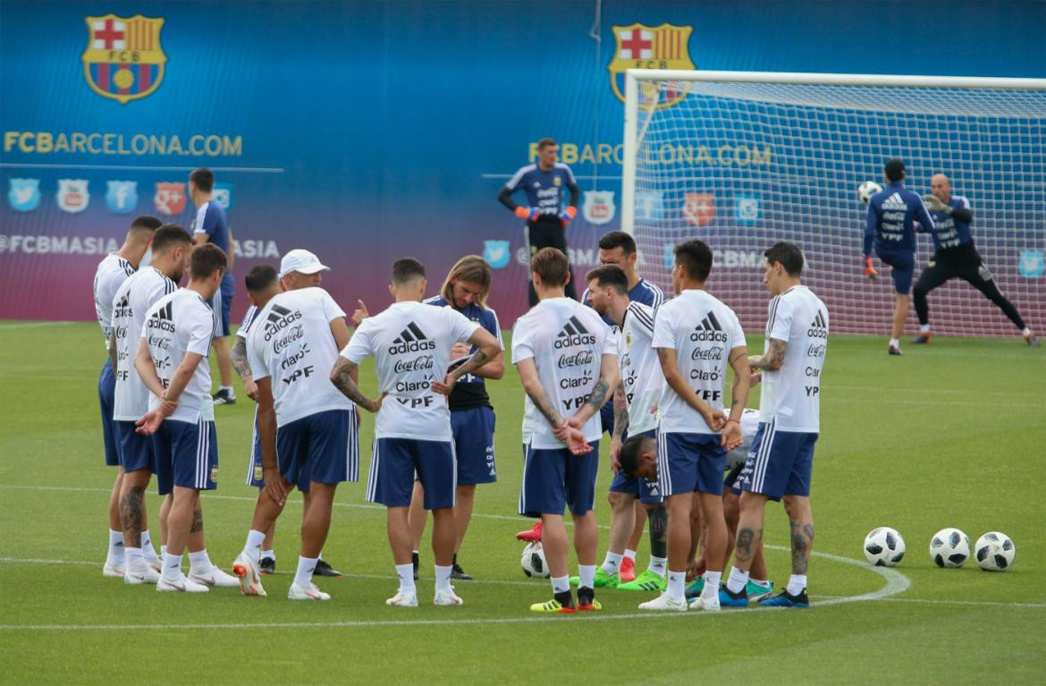 Entrenamiento de la Selección Argentina - Fútbol