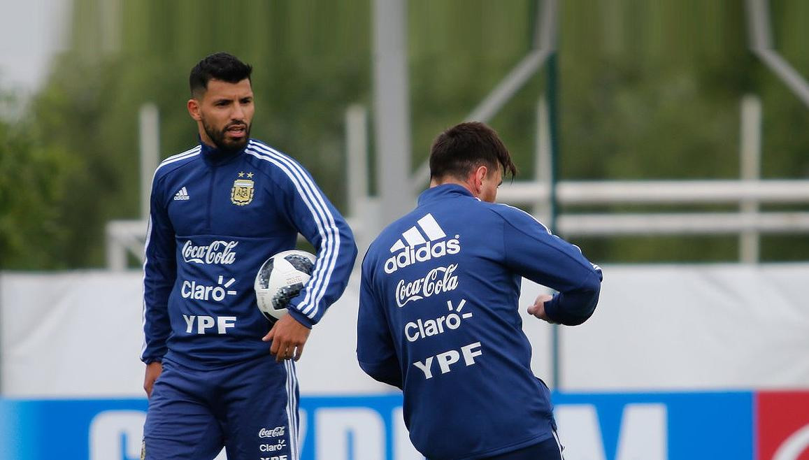 Agüero y Messi - Selección argentina - Mundial Rusia 2018 (NA)