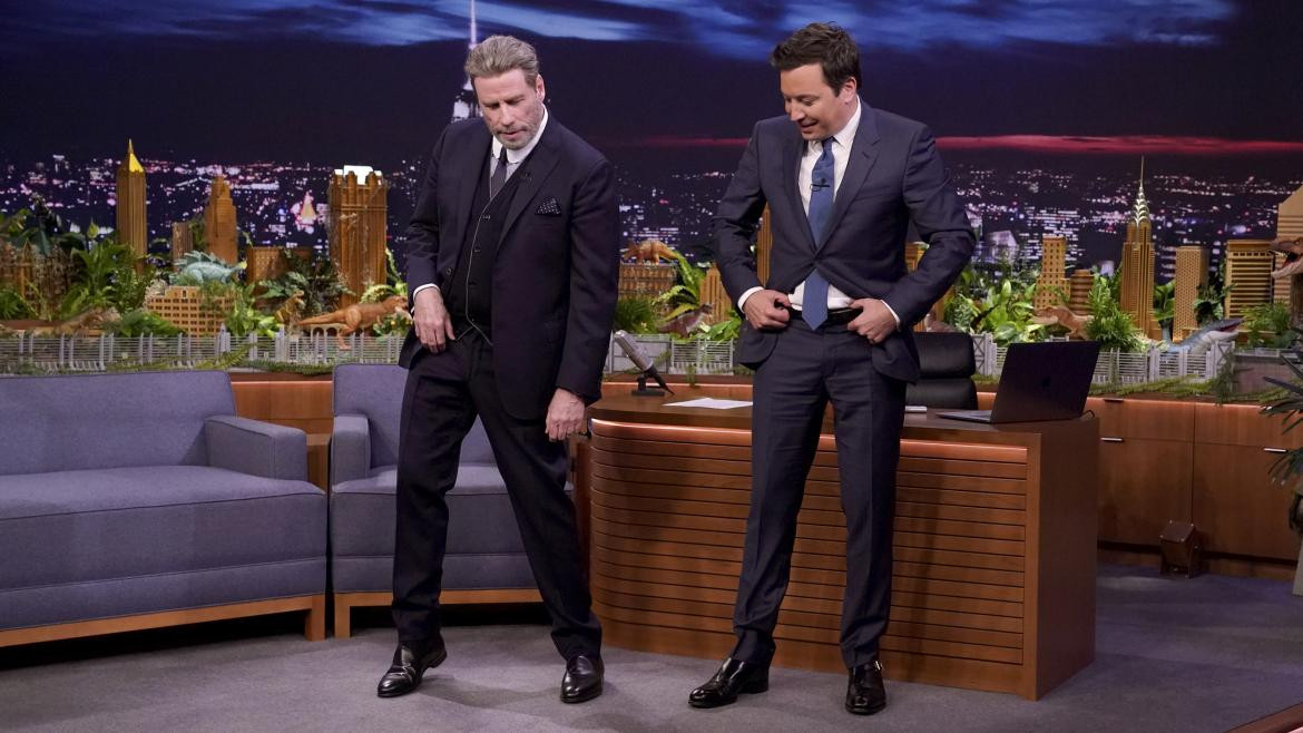 John Travolta y Jimmy Fallon