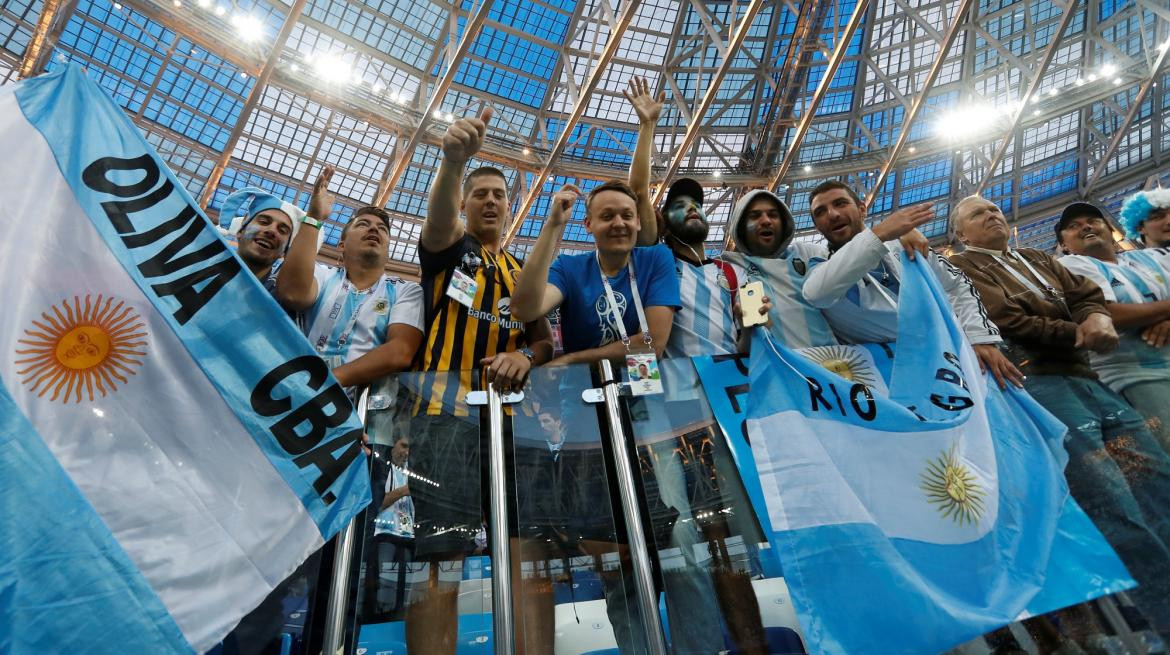 Mundial Rusia 2018: Argentina vs. Croacia - Hinchada - Reuters