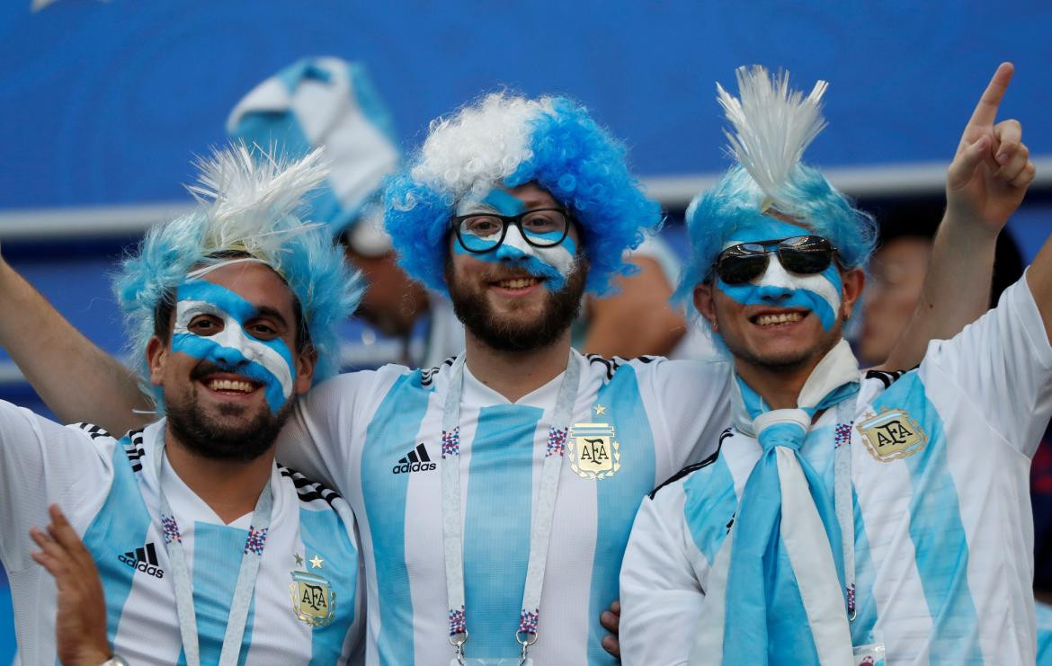 Mundial Rusia 2018: Argentina vs. Croacia - Hinchada - Reuters