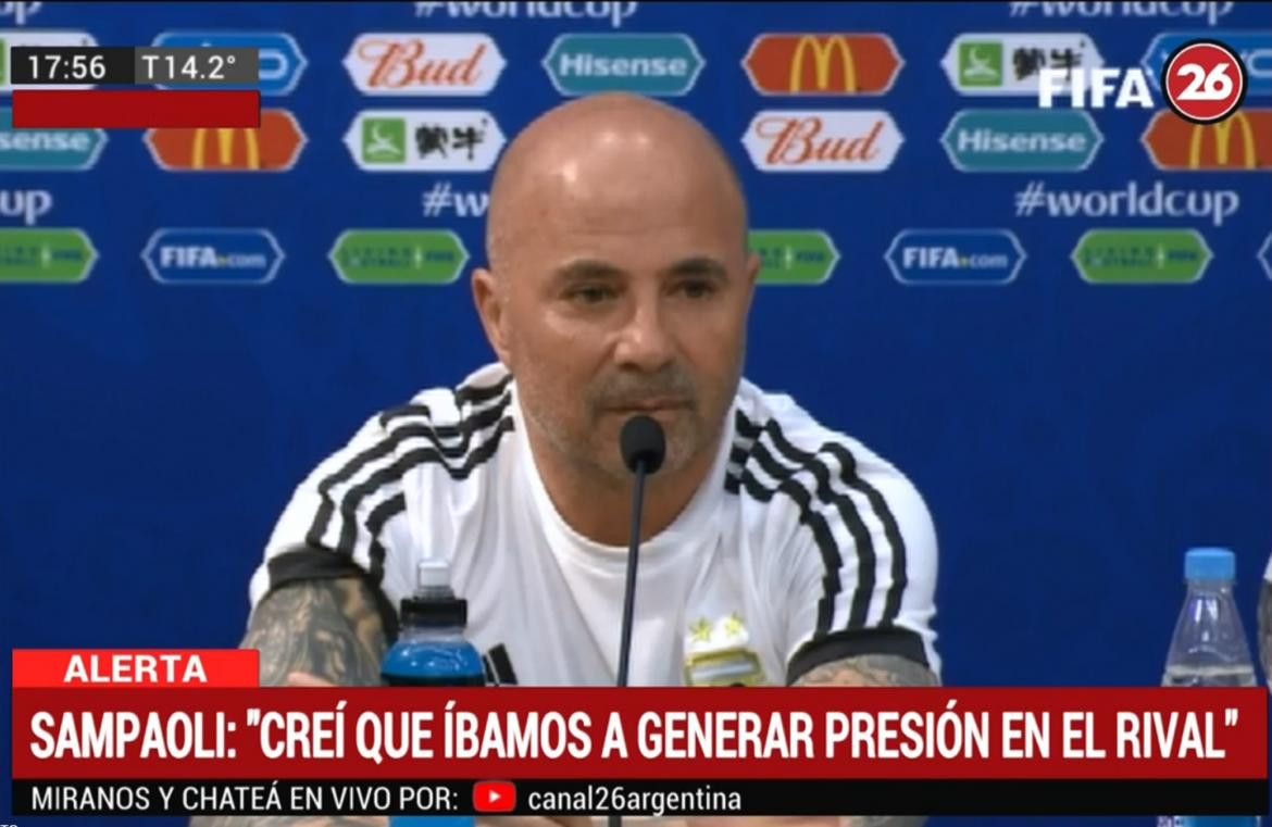 Sampaoli, Mundial Rusia 2018: Argentina vs. Croacia - Reuters