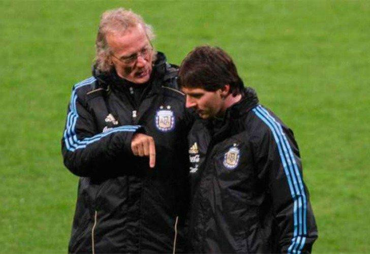 Fernando Signorini y Lionel Messi