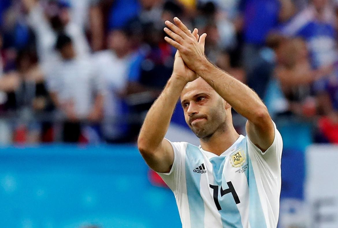 Mascherano, Selección Argentina, Mundial Rusia 2018, Francia vs. Argentina, Reuters	