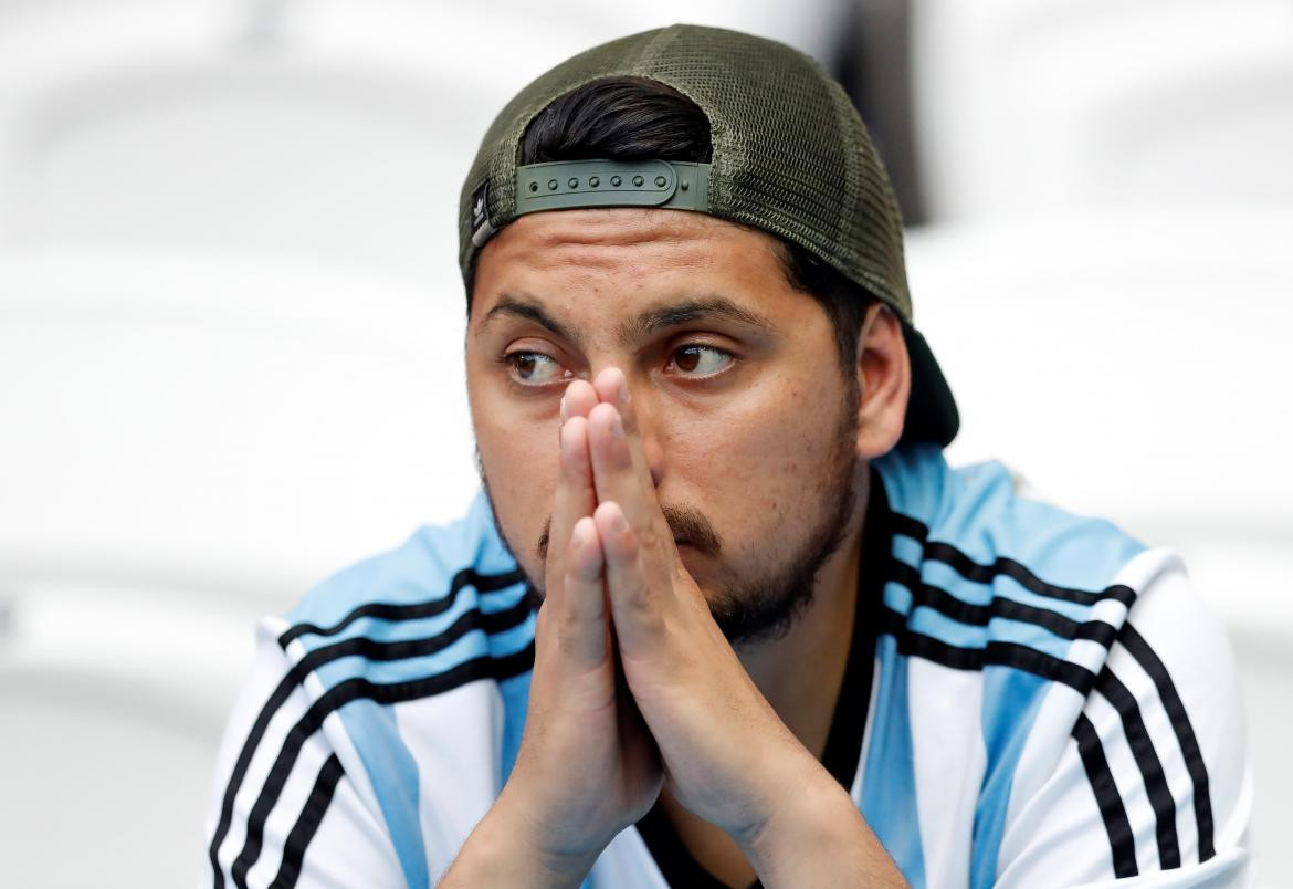 Hinchada argentina, Mundial Rusia 2018, Francia vs. Argentina, Reuters