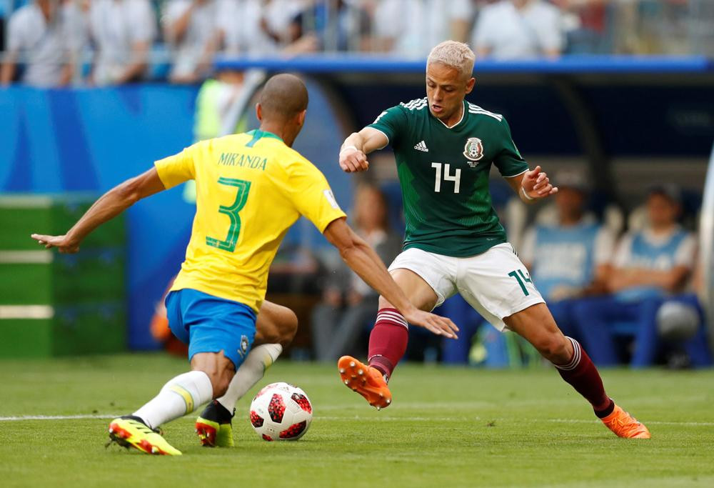 Brasil vs. México - Mundial Rusia 2018 (Reuters)