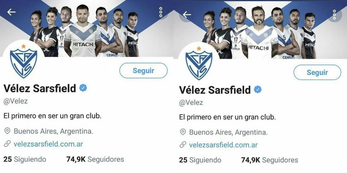 Mauro Zárate fuera del Twitter de Vélez, NA