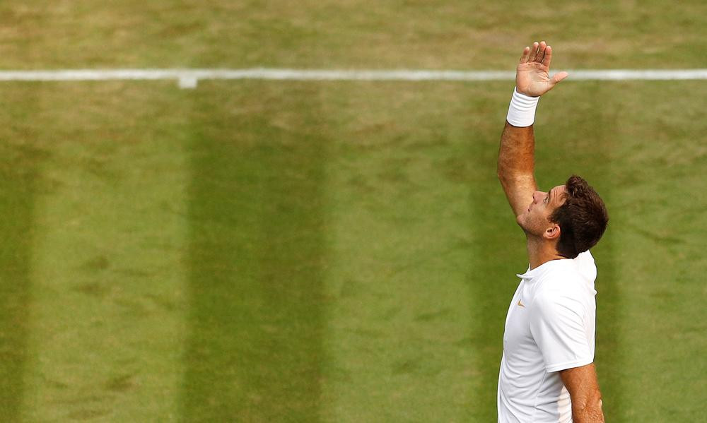 Del Potro en Wimbledon (Reuters)