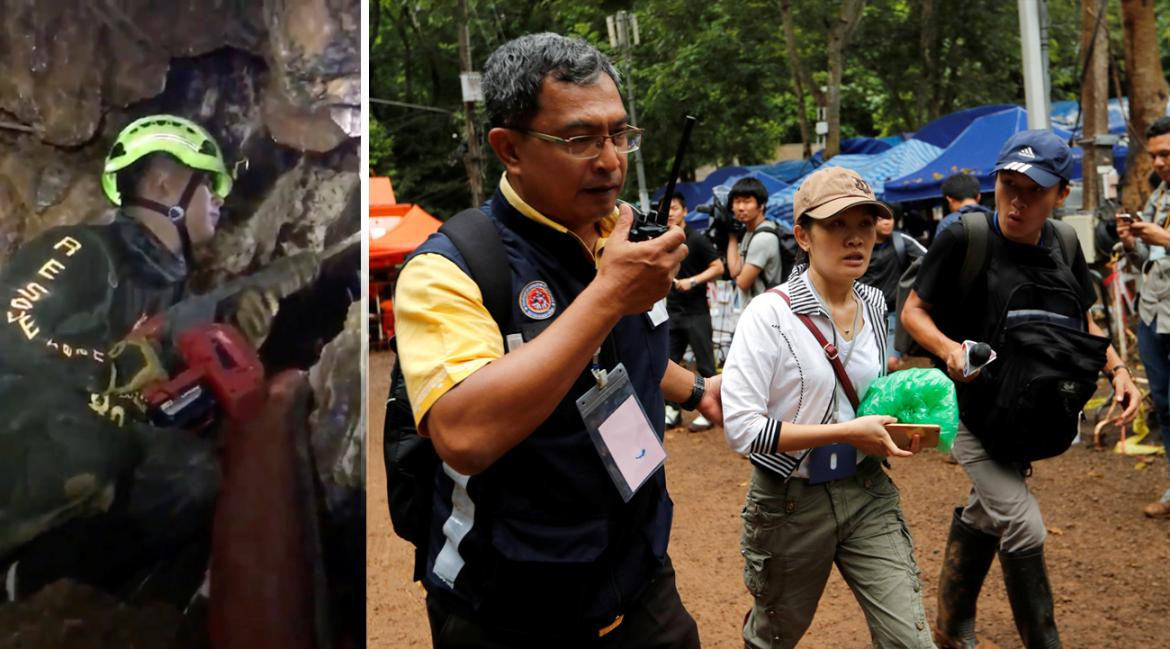 Rescate de niños en cueva de Tailandia (Reuters)