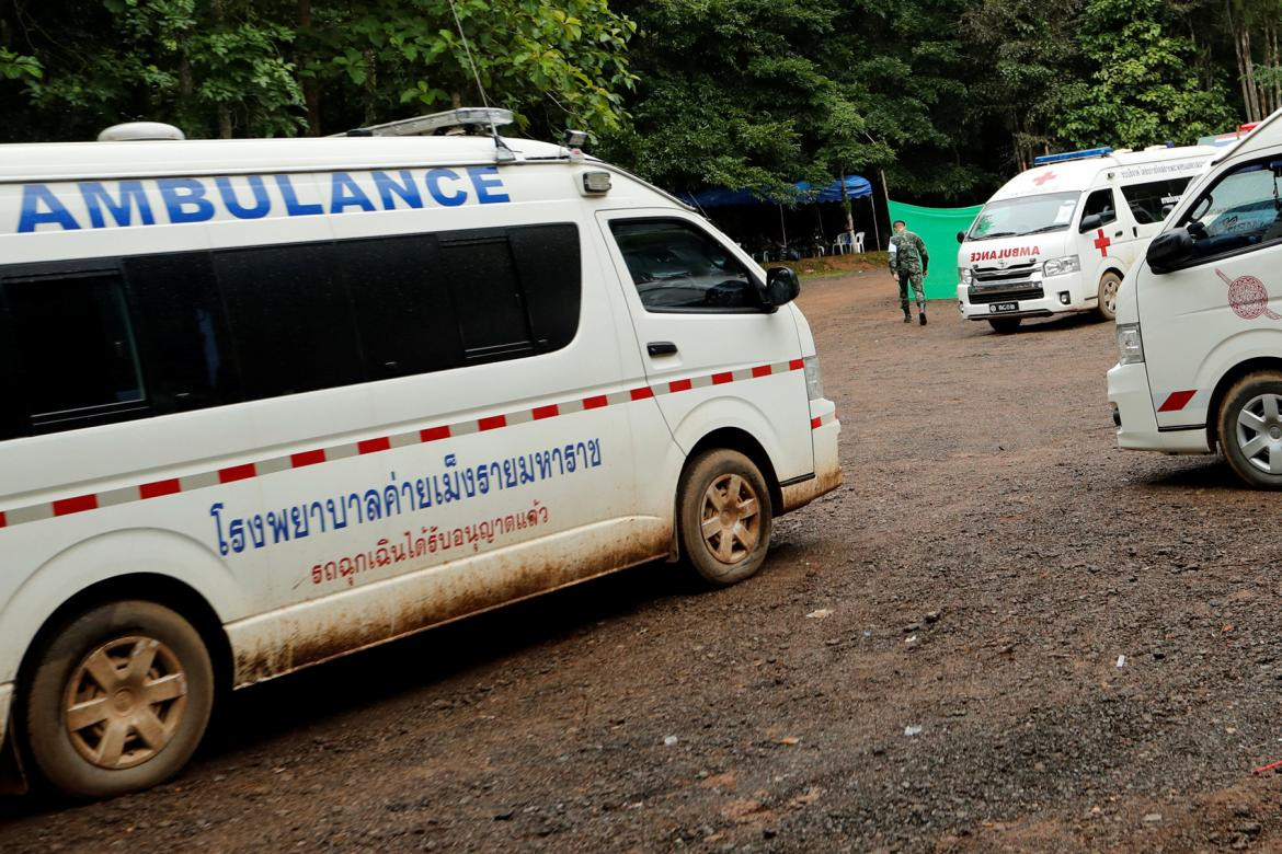 Rescate de niños en cueva de Tailandia (Reuters)