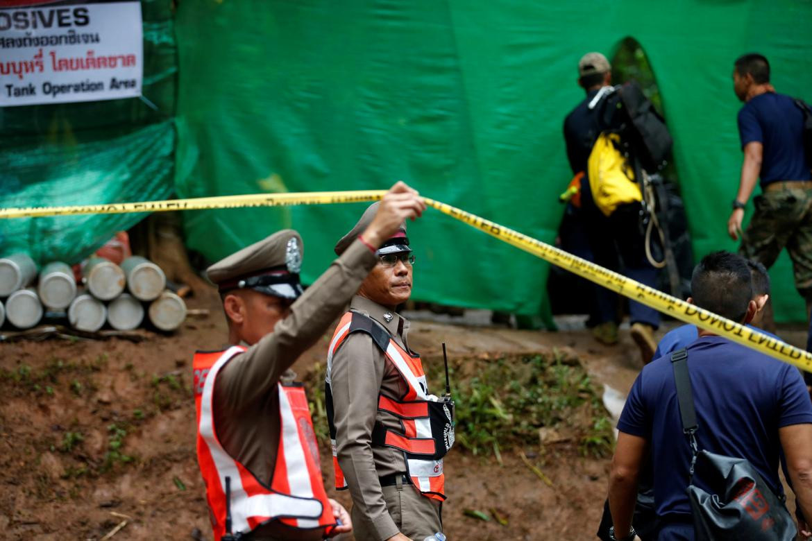 Rescate de niños en cueva de Tailandia (Reuters)