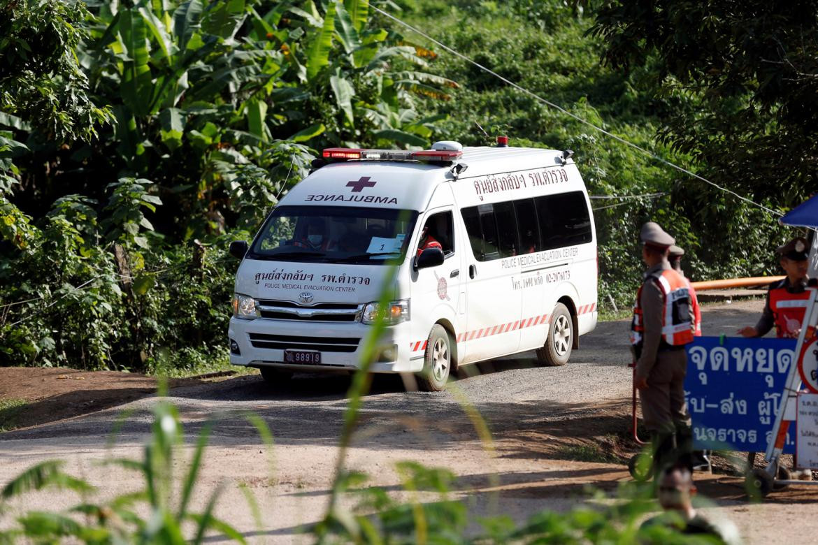 Rescate de niños en cueva de Tailandia (Reuters)