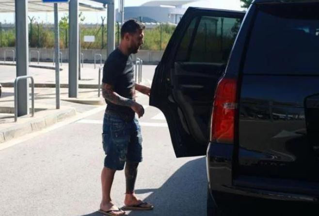 Messi - aeropuerto Barcelona