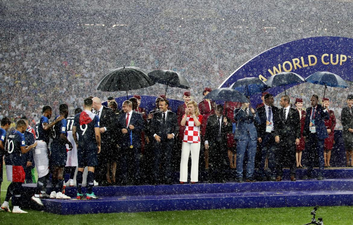 Festejos de Francia tras ganar el Mundial Rusia 2018 (Reuters)