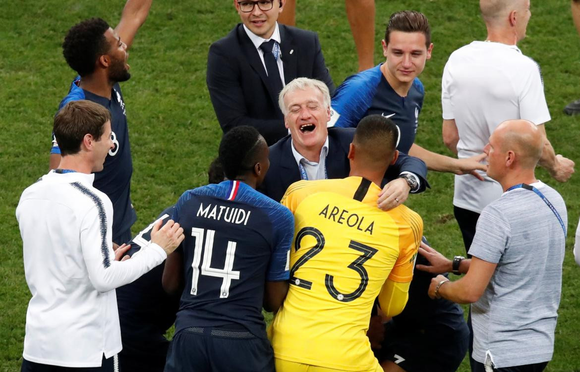 Festejos de Francia tras ganar el Mundial Rusia 2018 (Reuters)