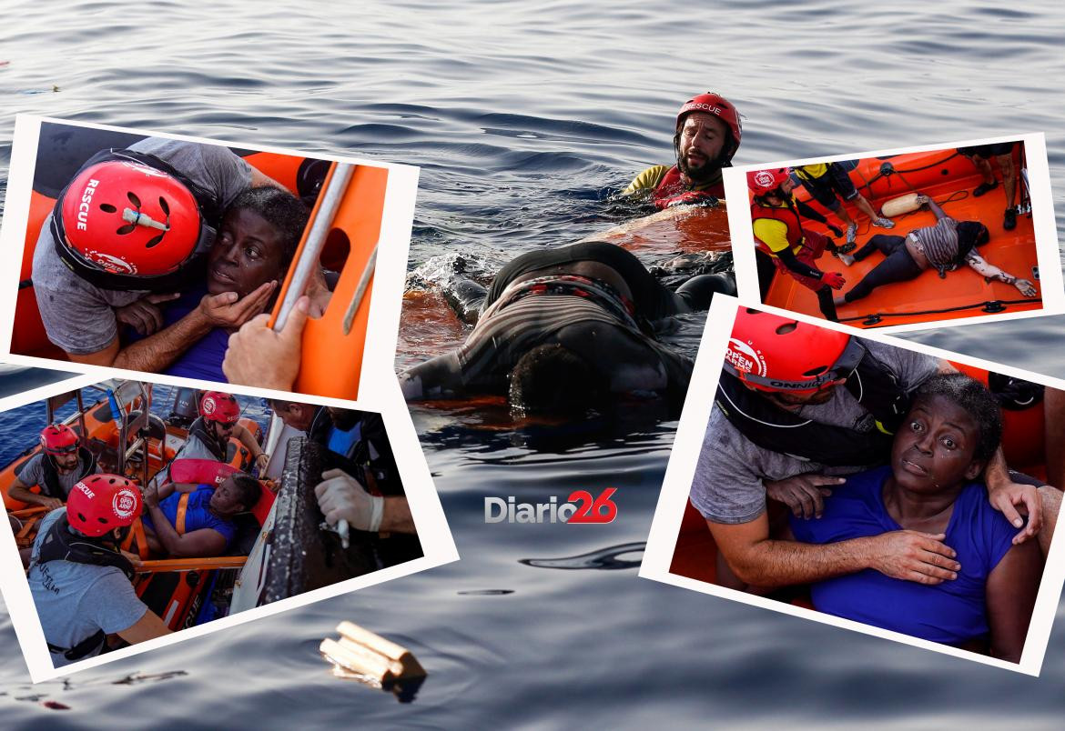 Náufraga aferrada a dos muertos para sobrevivir rescatada en Mediterráneo, Reuters y NA