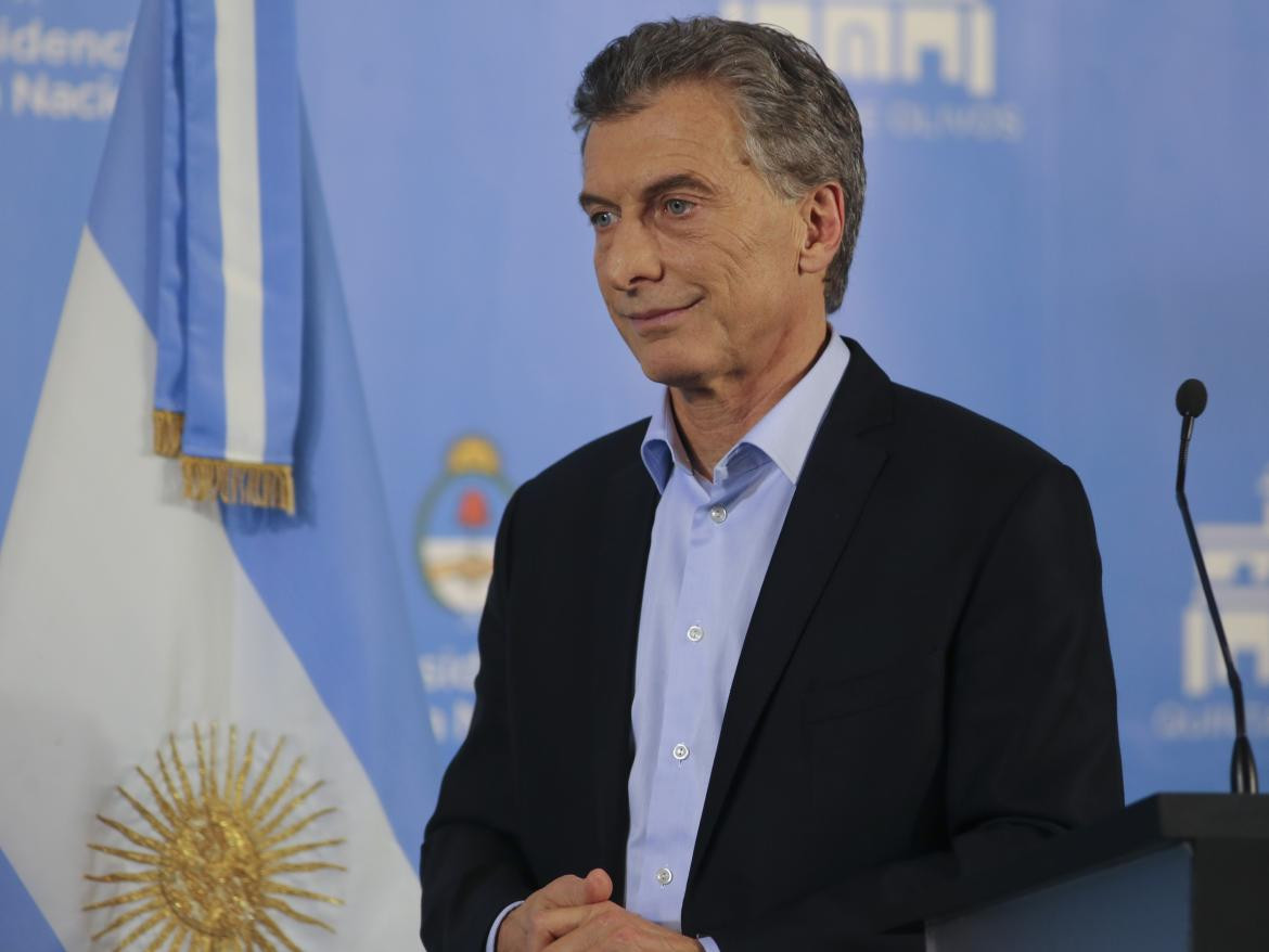 Mauricio Macri en conferencia de Prensa en la Quinta de Olivos - NA -