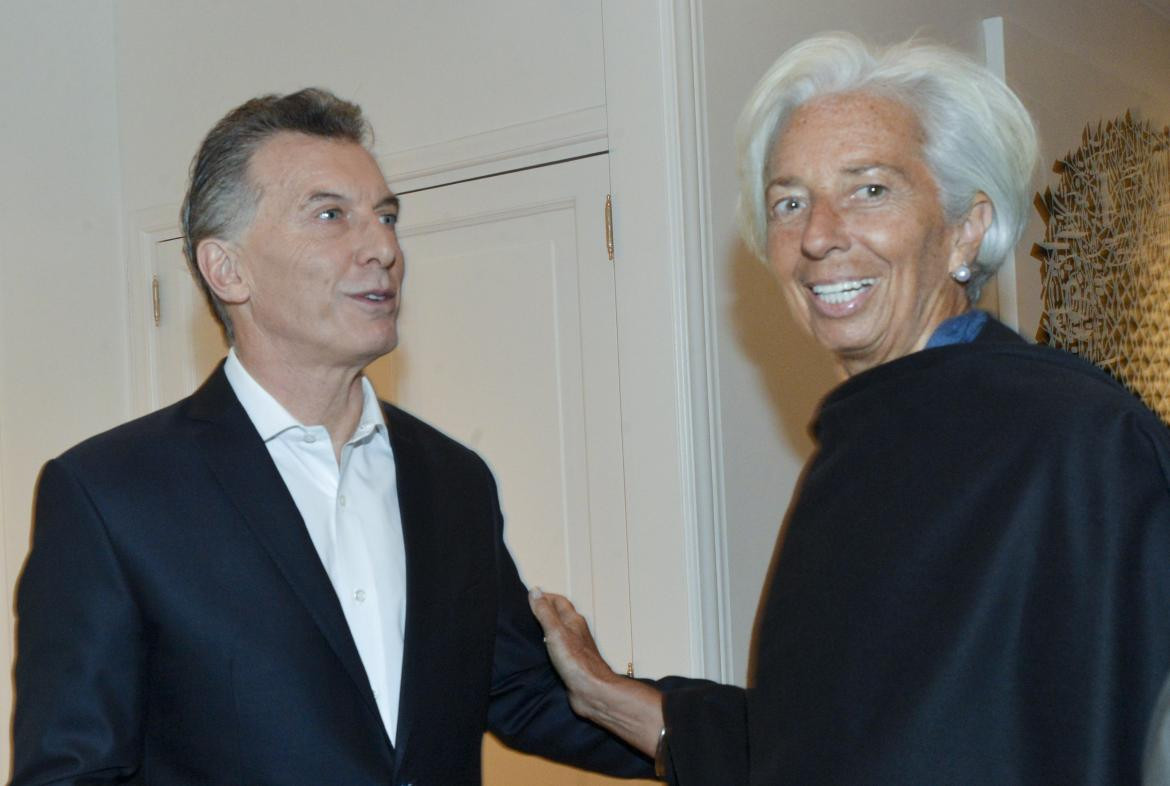 Mauricio Macri y Christine Lagarde (NA)