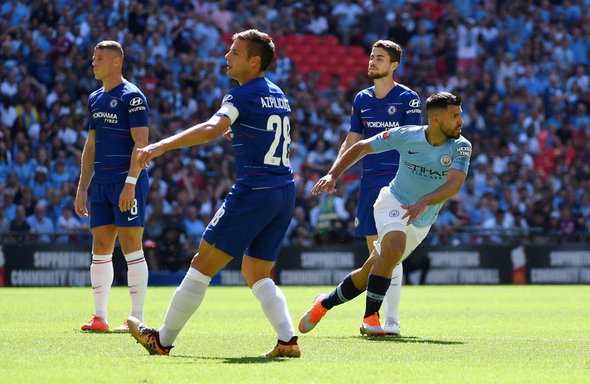 Agüero - Manchester City - Chelsea - Reuters Community Shield