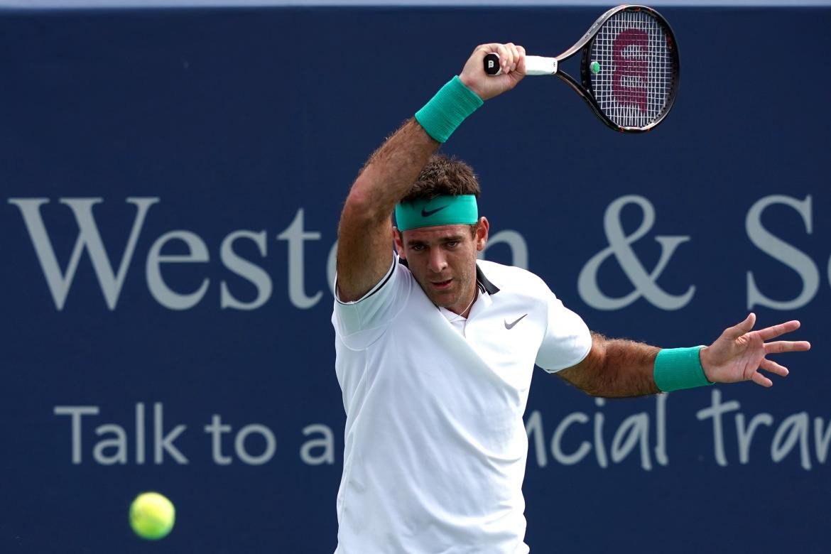 Juan Martín Del Potro en Cincinnati (Reuters)