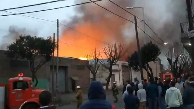 Incendio - papelera Gerli