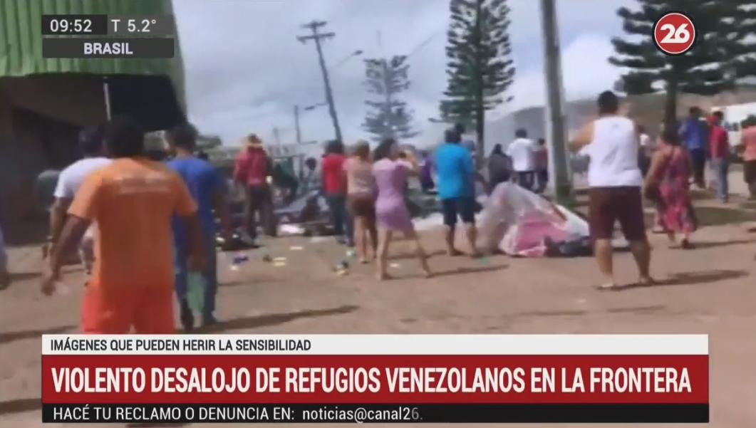 Violento desalojo - Venezuela