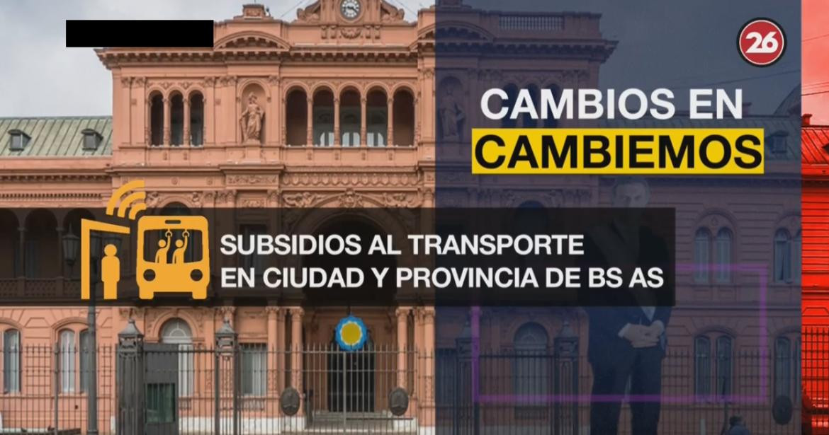 Placa - cambios en el Gobierno Canal 26