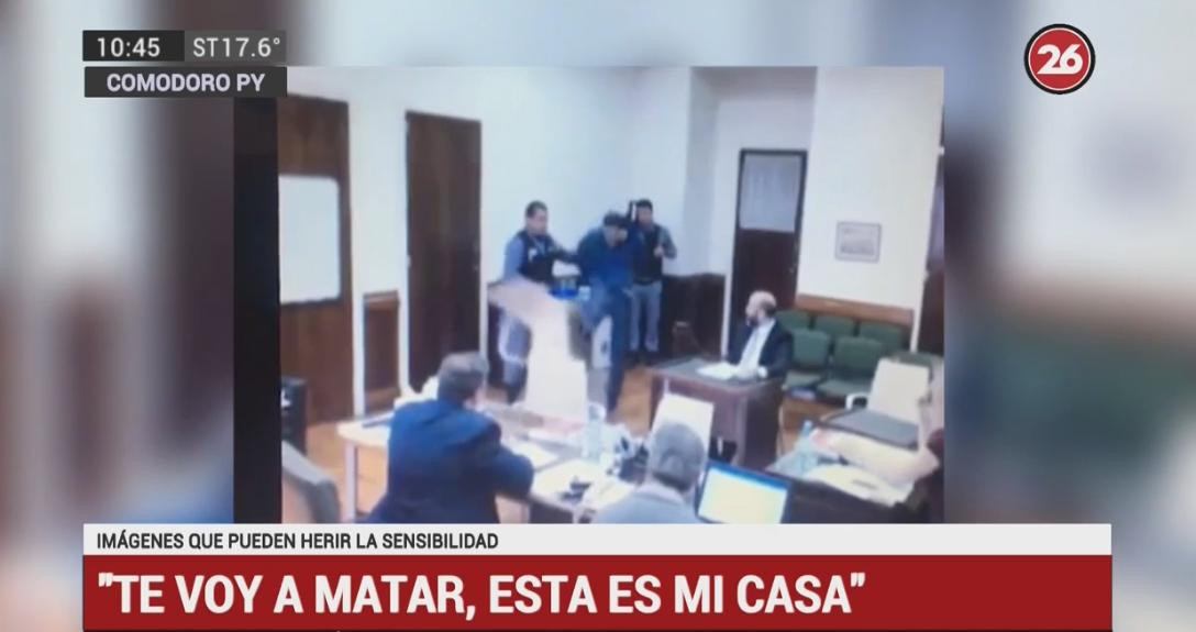 Preso - amenaza en Comodoro Py