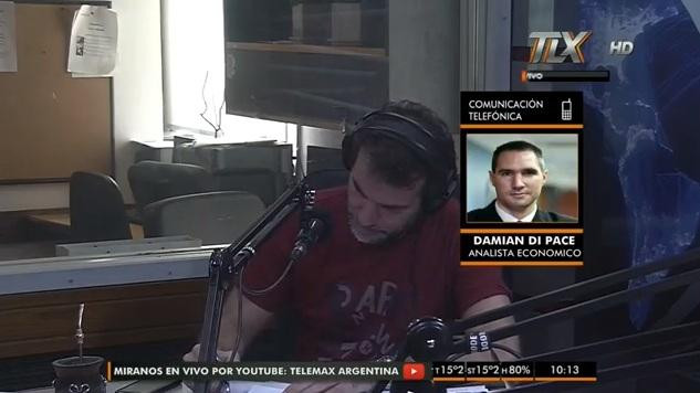 Damián Dipace, director de Focus Market, con Paulino Rodrigues (Radio Latina)