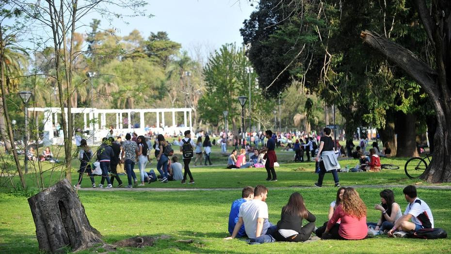 Estudiantes en el Día de la Primavera