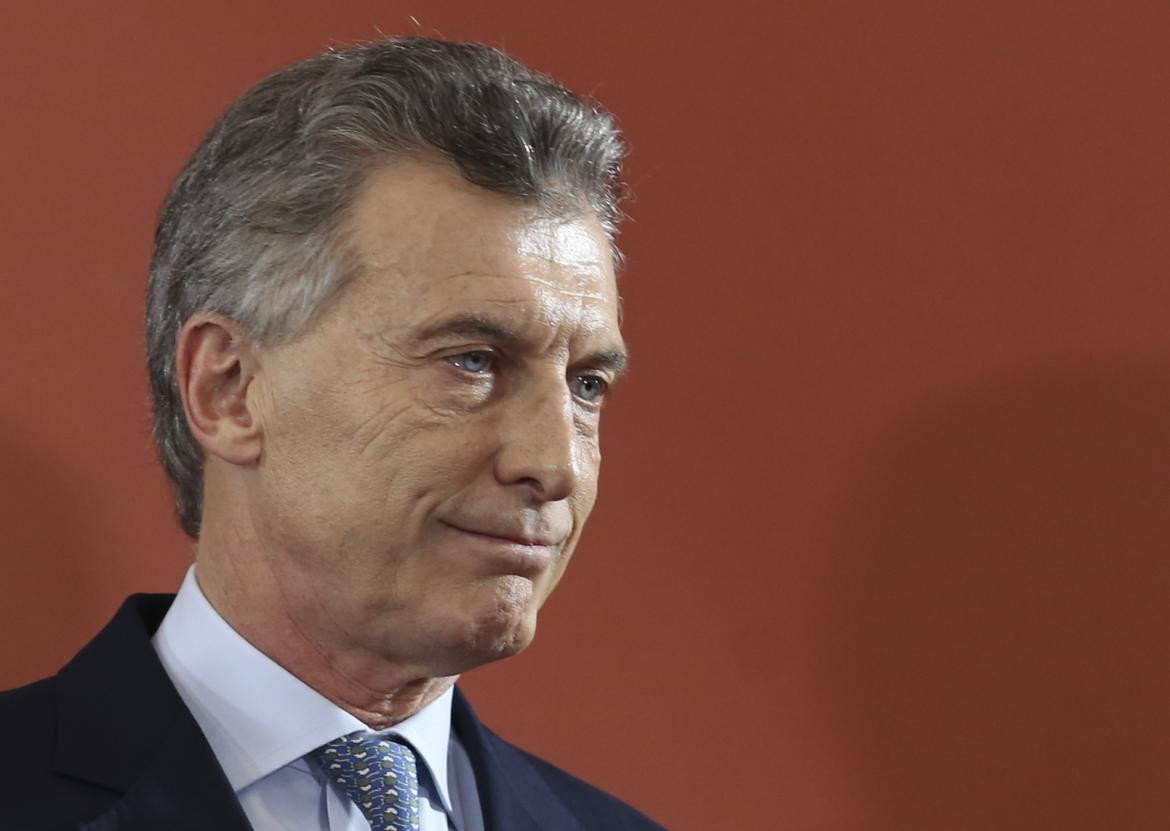 Mauricio Macri conferencia de prensa en Casa Rosada - NA