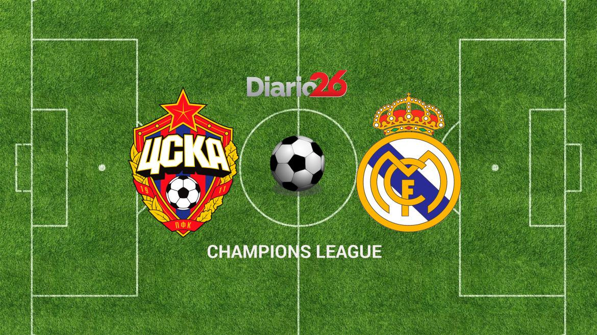 Champions League: CSKA de Moscú vs. Real Madrid