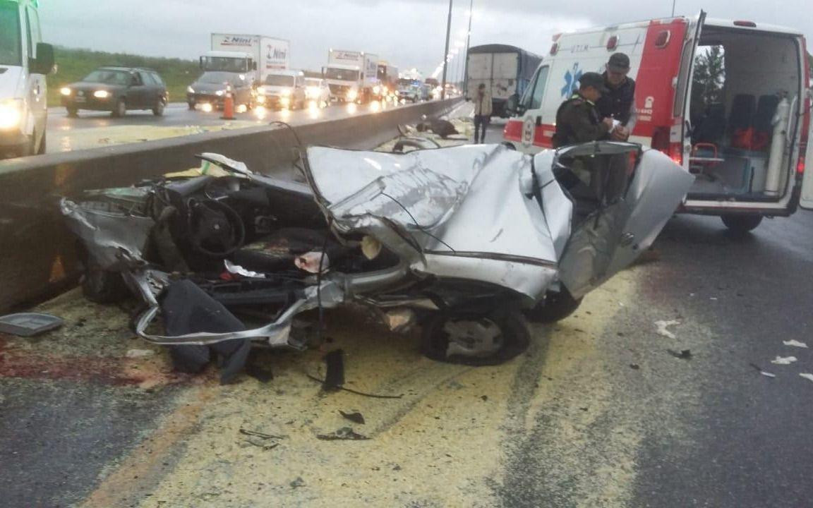 Accidente fatal en la autopista Buenos Aires - La Plata