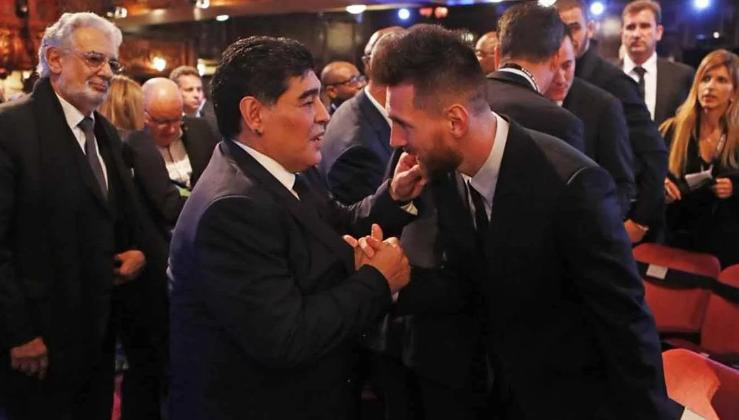 Lionel Messi y Diego Maradona