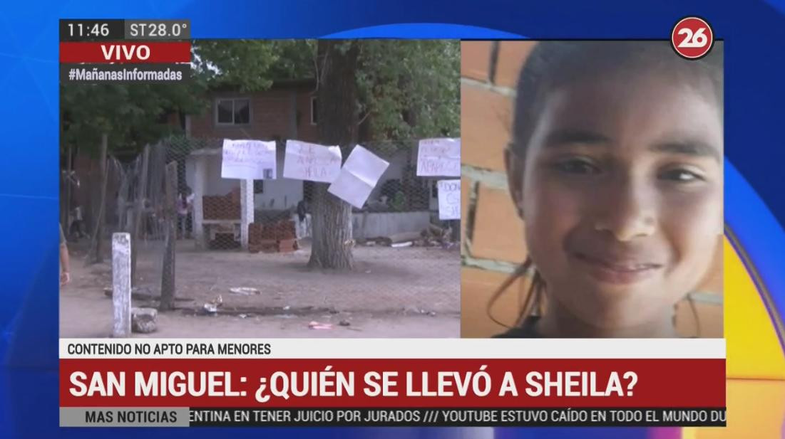 Búsqueda Sheila - Canal 26